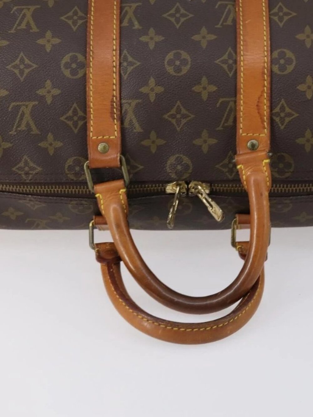 LOUIS VUITTON Monogram Keepall 45 Boston Bag M41428 LV Auth - Picture 7 of 15